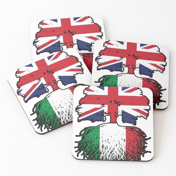 Item preview, Italy Italian British UK United Kingdom Britain Tree Roots Flag designed and sold by FlagX.