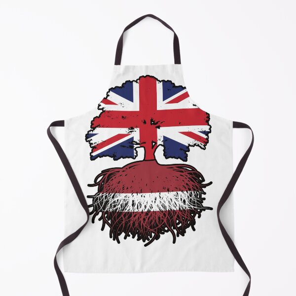 Item preview, Latvia Latvian British UK United Kingdom Britain Tree Roots Flag designed and sold by FlagX.