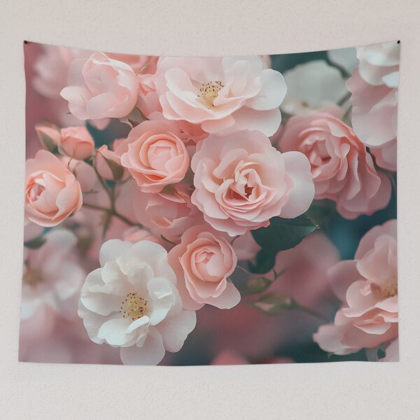 Item preview, Real Pink Flowers Close Up Dark Background designed and sold by Quijote-.