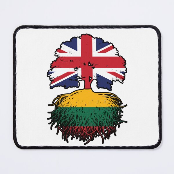 Item preview, Lithuania Lithuanian British UK United Kingdom Britain Tree Roots Flag designed and sold by FlagX.