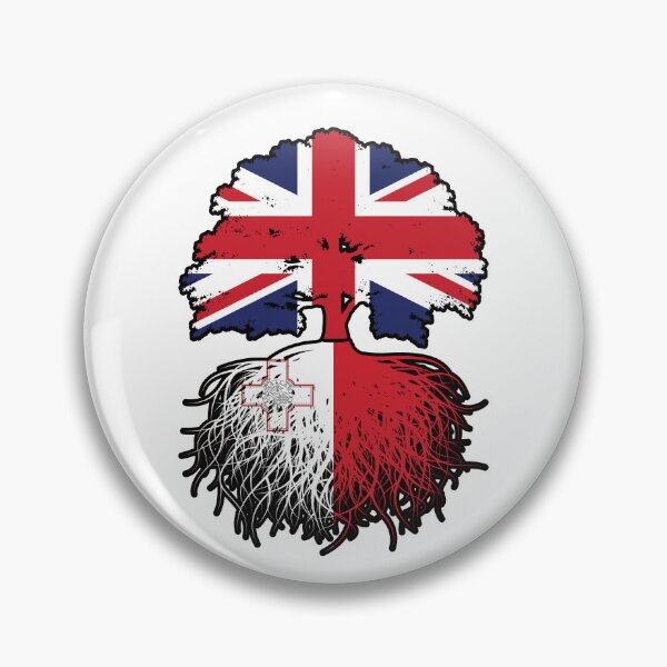 Item preview, Malta Maltese British UK United Kingdom Britain Tree Roots Flag designed and sold by FlagX.
