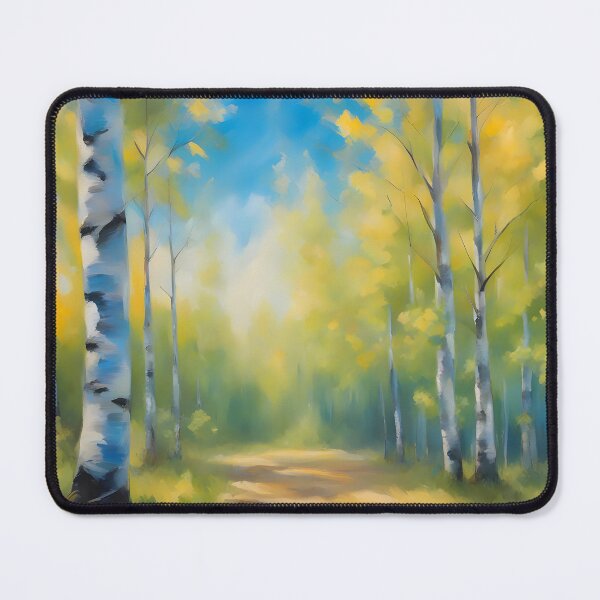 Item preview, Birch Forest and Path in Spring Sunshine designed and sold by CalmnessbyChoice.