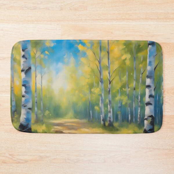 Item preview, Birch Forest and Path in Spring Sunshine designed and sold by CalmnessbyChoice.