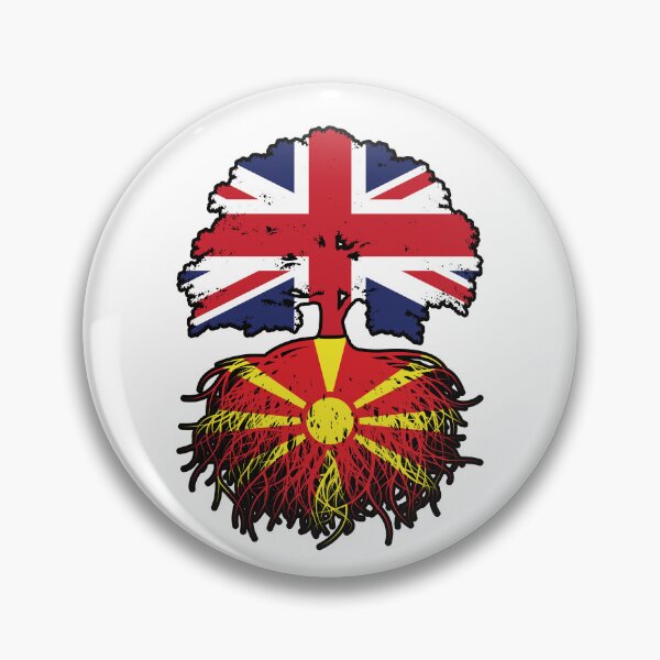 Item preview, Macedonia Macedonian British UK United Kingdom Britain Tree Roots Flag designed and sold by FlagX.