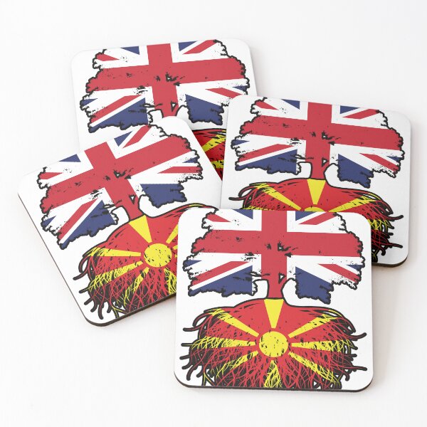 Item preview, Macedonia Macedonian British UK United Kingdom Britain Tree Roots Flag designed and sold by FlagX.