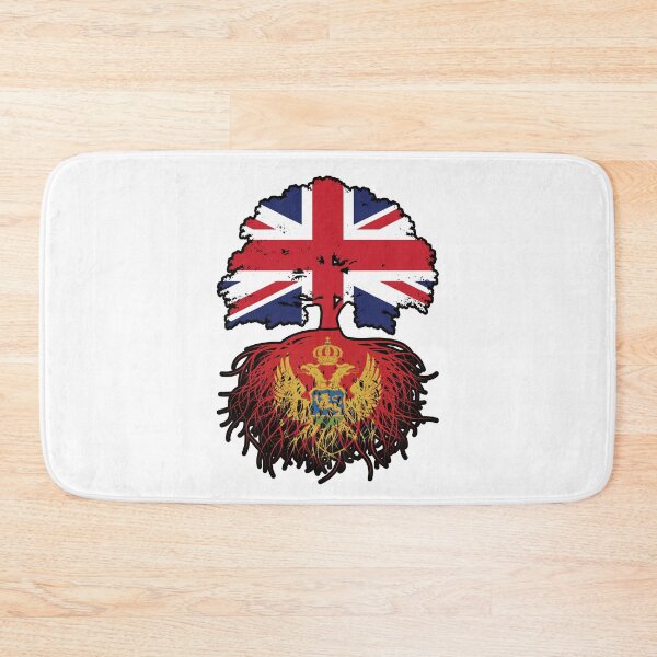 Item preview, Montenegro Montenegrin British UK United Kingdom Britain Tree Roots Flag designed and sold by FlagX.