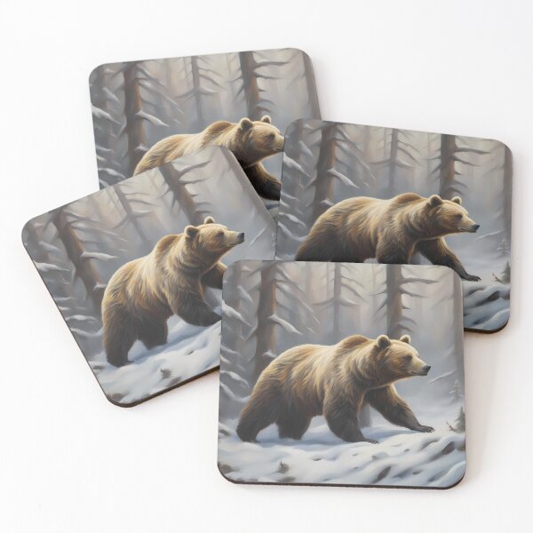Item preview, Bear in Winter Forest designed and sold by CalmnessbyChoice.