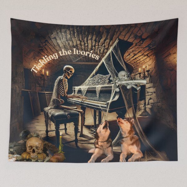 Item preview, Tickling the Ivories - Skeleton's Macabre Piano Performance designed and sold by Semi-quaver.