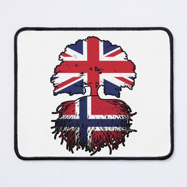 Item preview, Norway Norwegian British UK United Kingdom Britain Tree Roots Flag designed and sold by FlagX.
