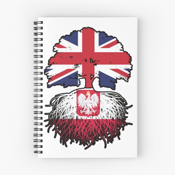 Item preview, Poland Polish British UK United Kingdom Britain Tree Roots Flag designed and sold by FlagX.