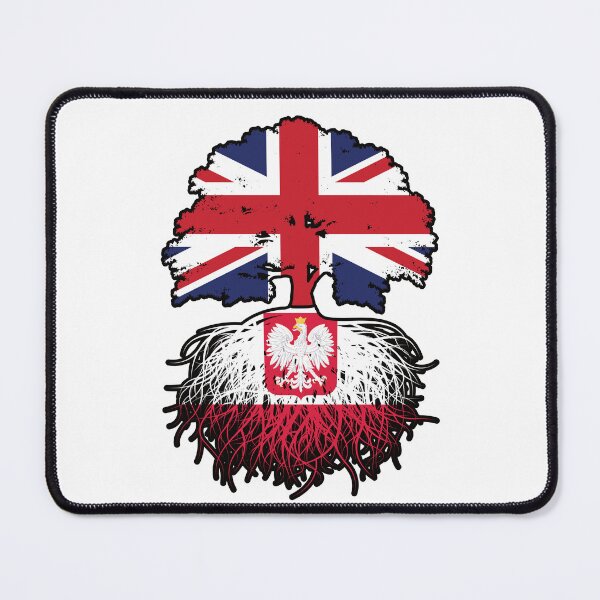 Item preview, Poland Polish British UK United Kingdom Britain Tree Roots Flag designed and sold by FlagX.