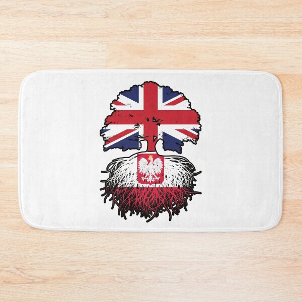 Item preview, Poland Polish British UK United Kingdom Britain Tree Roots Flag designed and sold by FlagX.