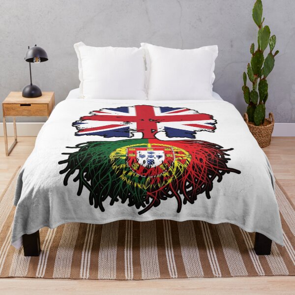 Item preview, Portugal Portuguese British UK United Kingdom Britain Tree Roots Flag designed and sold by FlagX.