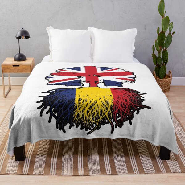 Item preview, Romania Romanian British UK United Kingdom Britain Tree Roots Flag designed and sold by FlagX.