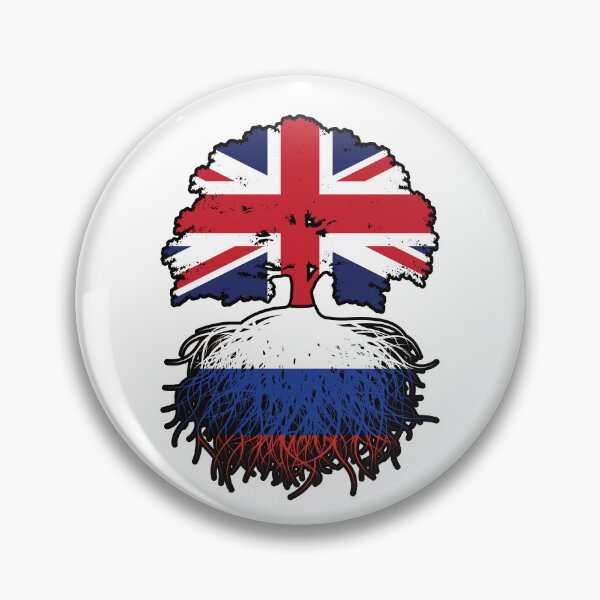 Artikelvorschau, Russland Russisch Britisch UK Vereinigtes Königreich Großbritannien Baum Wurzeln Flagge entworfen und verkauft von FlagX.