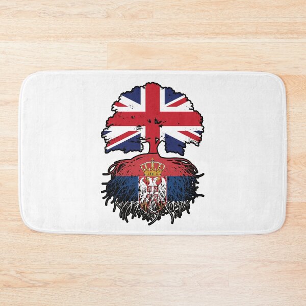 Item preview, Serbia Serbian British UK United Kingdom Britain Tree Roots Flag designed and sold by FlagX.