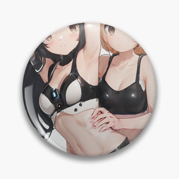 Item preview, Twin anime girls grabbing designed and sold by Dattorni-Store.