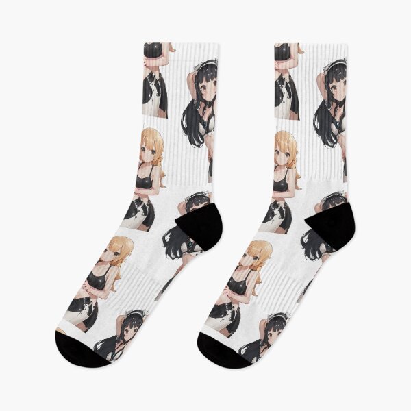 Item preview, Twin anime girls grabbing designed and sold by Dattorni-Store.