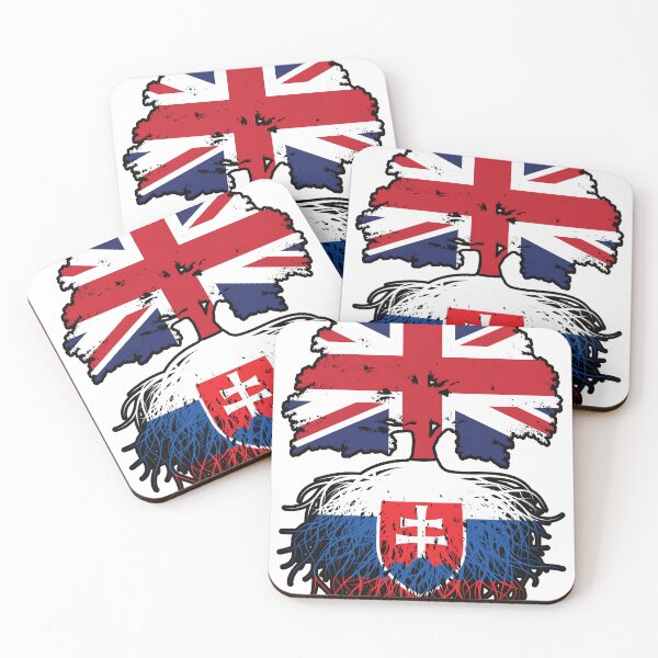 Item preview, Slovakia Slovakian British UK United Kingdom Britain Tree Roots Flag designed and sold by FlagX.