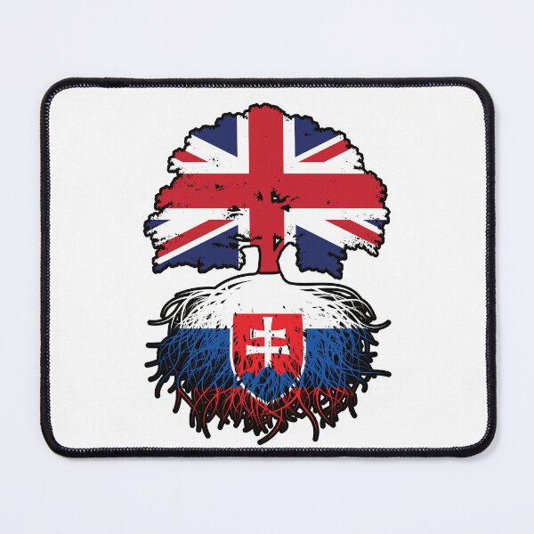 Item preview, Slovakia Slovakian British UK United Kingdom Britain Tree Roots Flag designed and sold by FlagX.
