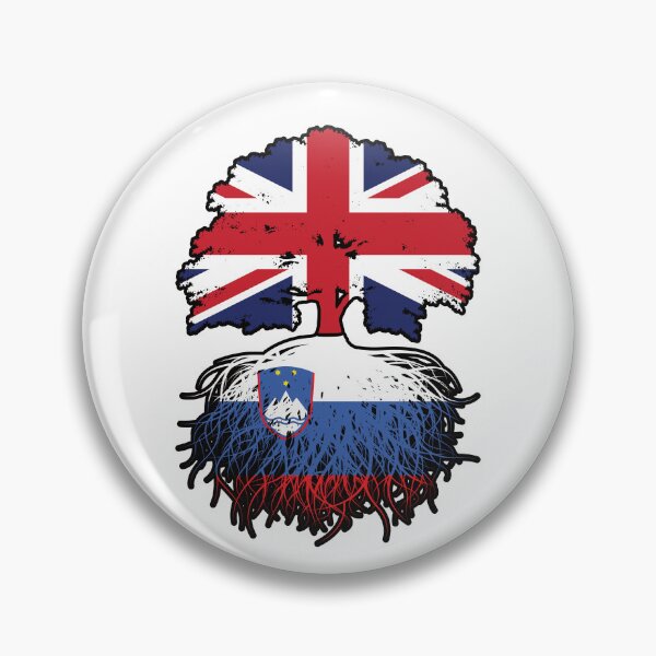 Item preview, Slovenia Slovenian British UK United Kingdom Britain Tree Roots Flag designed and sold by FlagX.