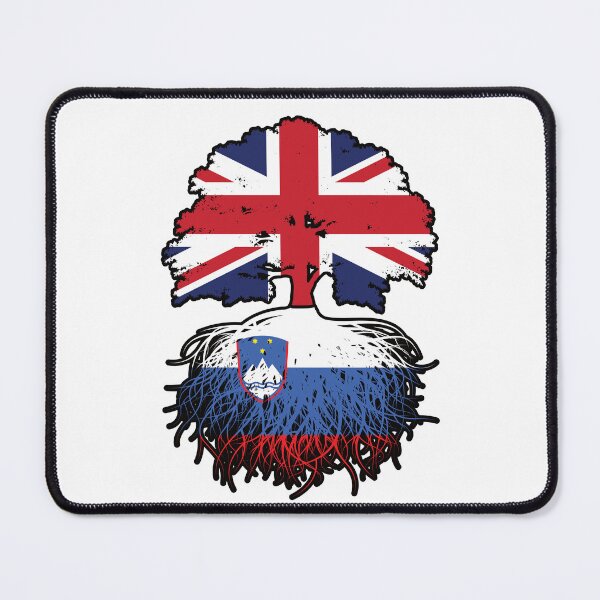 Item preview, Slovenia Slovenian British UK United Kingdom Britain Tree Roots Flag designed and sold by FlagX.