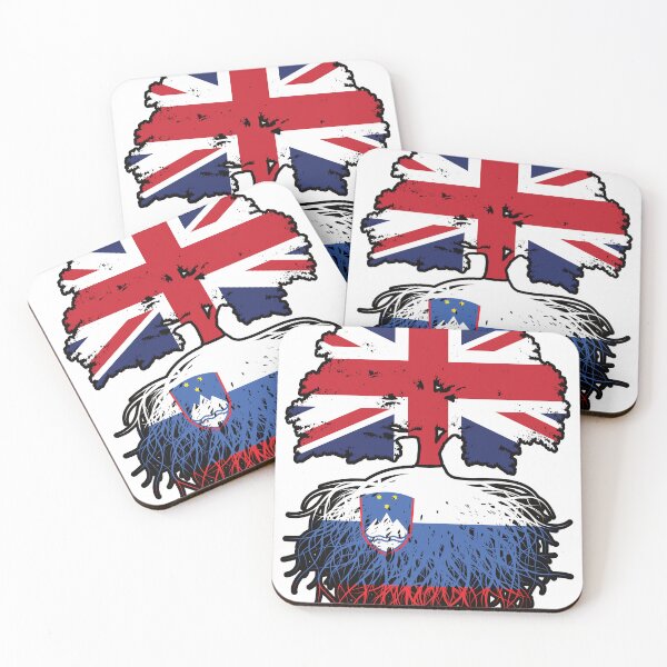 Item preview, Slovenia Slovenian British UK United Kingdom Britain Tree Roots Flag designed and sold by FlagX.