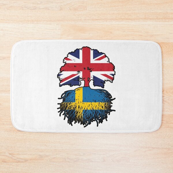 Item preview, Sweden Swedish British UK United Kingdom Britain Tree Roots Flag designed and sold by FlagX.