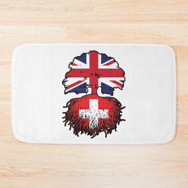 Item preview, Switzerland Swiss British UK United Kingdom Britain Tree Roots Flag designed and sold by FlagX.