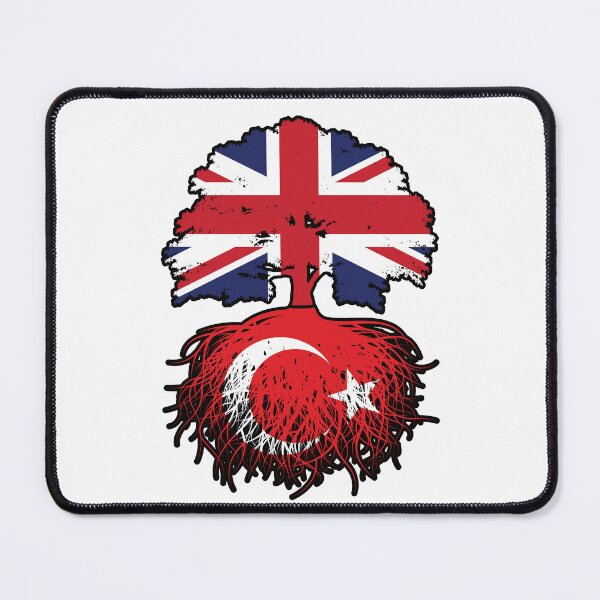 Item preview, Turkey Turkish British UK United Kingdom Britain Tree Roots Flag designed and sold by FlagX.