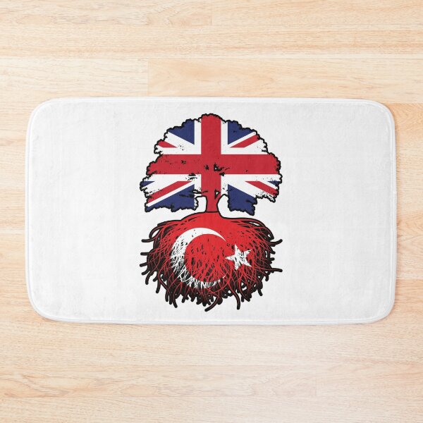 Item preview, Turkey Turkish British UK United Kingdom Britain Tree Roots Flag designed and sold by FlagX.