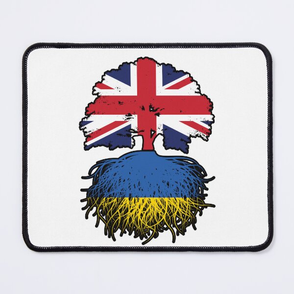 Item preview, Ukraine Ukrainian British UK United Kingdom Britain Tree Roots Flag designed and sold by FlagX.
