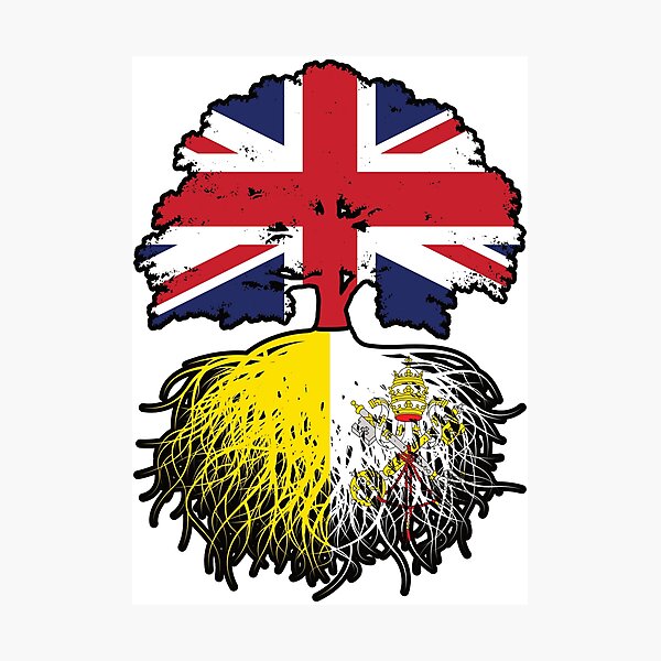 Item preview, Vatican British UK United Kingdom Britain Tree Roots Flag designed and sold by FlagX.
