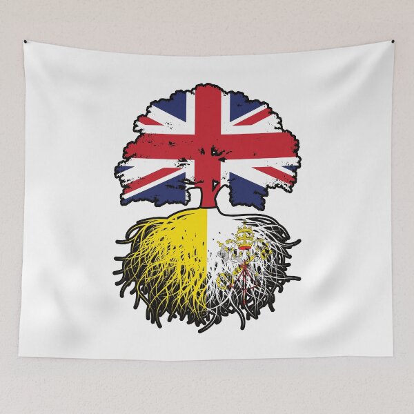 Item preview, Vatican British UK United Kingdom Britain Tree Roots Flag designed and sold by FlagX.