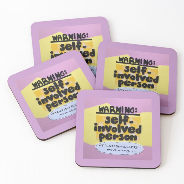 Item preview, Self-Involved Warning designed and sold by prunellaparsnip.