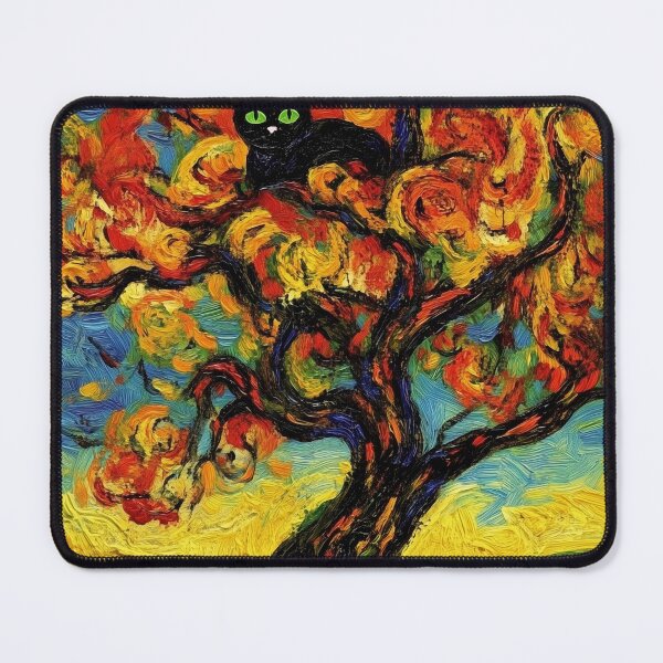 Item preview, Van Gogh Colorful Mulberry Tree with Black Cat designed and sold by GoverArt.