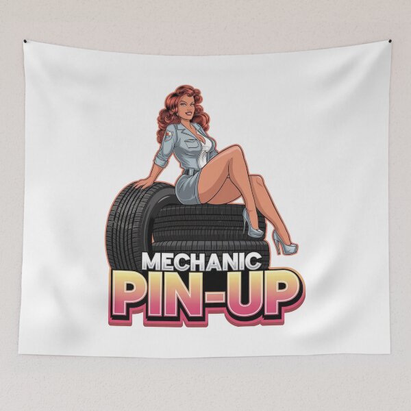 Item preview, Mechanic pinup - American pin-up - Repair shop designed and sold by JansenGS.