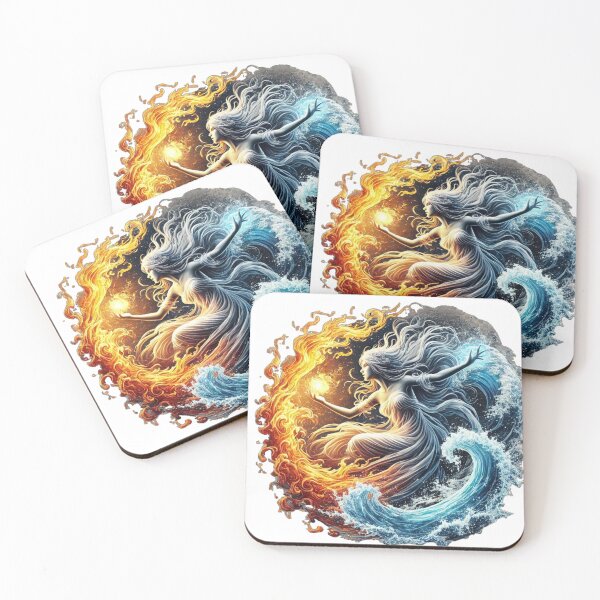 Item preview, Elemental Dance: Fire and Water in Harmony designed and sold by CultDigHoriz.