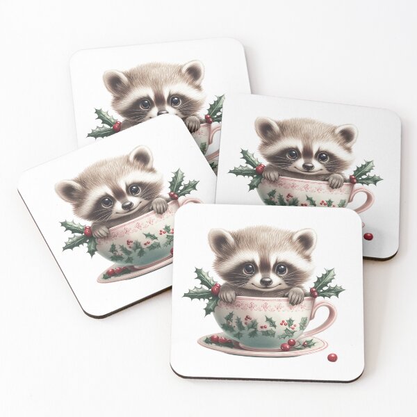 Item preview, Mapache en taza designed and sold by NicolasGlowArt.
