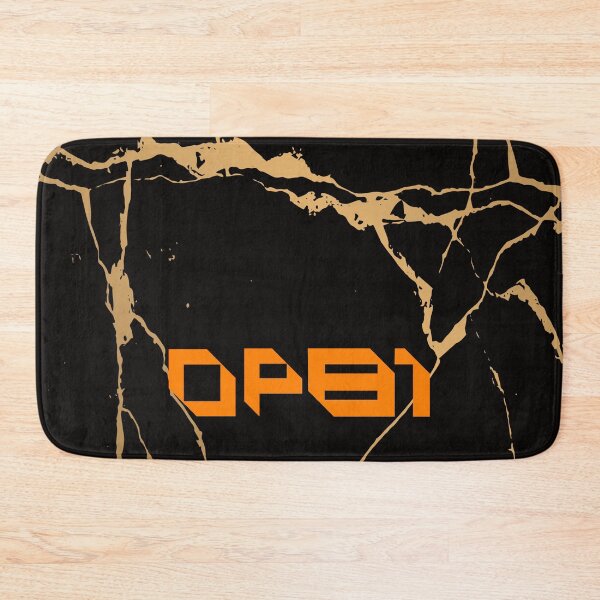 Item preview, Minimalistic Oscar Piastri marble effect Black and orange designed and sold by Pink Polar F1.