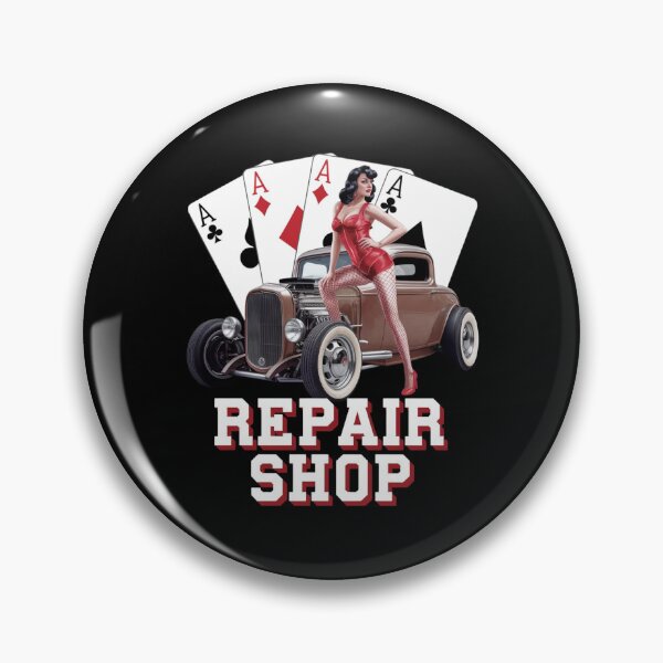 Item preview, Repair shop - Mechanic pinup - American pin-up designed and sold by JansenGS.