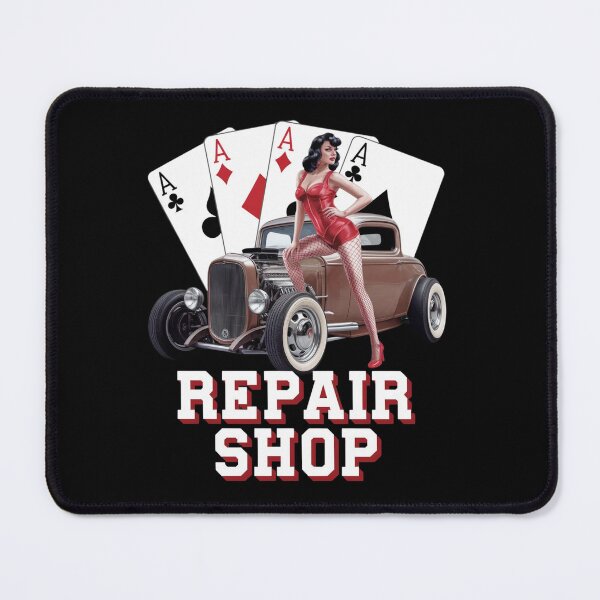 Item preview, Repair shop - Mechanic pinup - American pin-up designed and sold by JansenGS.