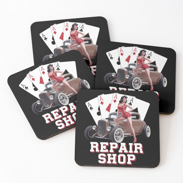 Item preview, Repair shop - Mechanic pinup - American pin-up designed and sold by JansenGS.