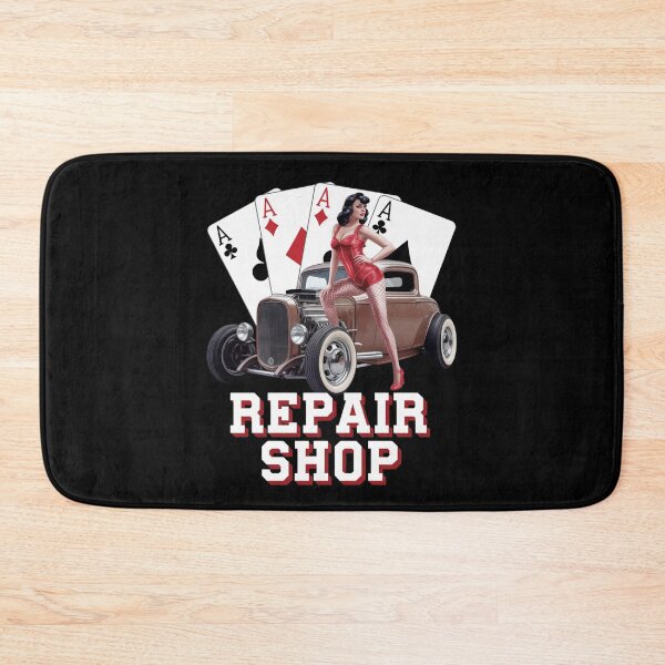 Item preview, Repair shop - Mechanic pinup - American pin-up designed and sold by JansenGS.