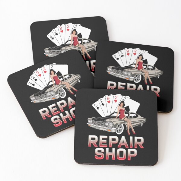 Item preview, Repair shop - Mechanic pinup - American pin-up designed and sold by JansenGS.