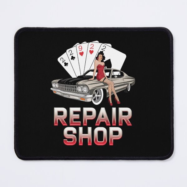 Item preview, Repair shop - Mechanic pinup - American pin-up designed and sold by JansenGS.