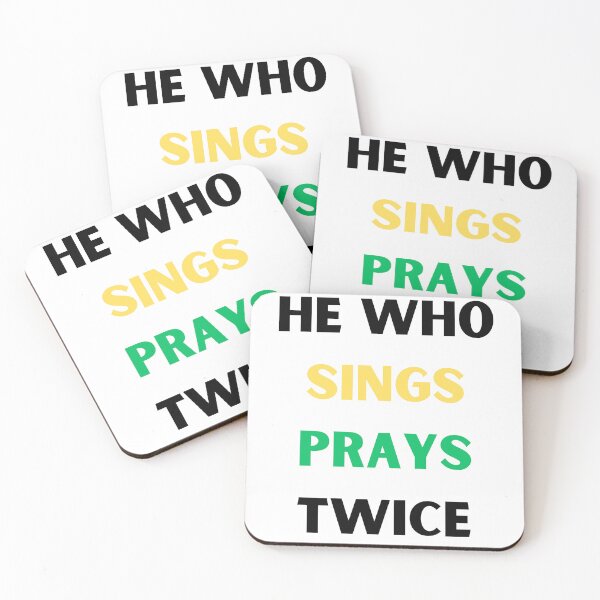Item preview, He Who Sings Prays Twice designed and sold by FunnyThings1.