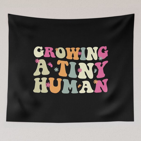 Item preview, Growing A Tiny Human Pregnancy Announcement designed and sold by Stick-Artistry.