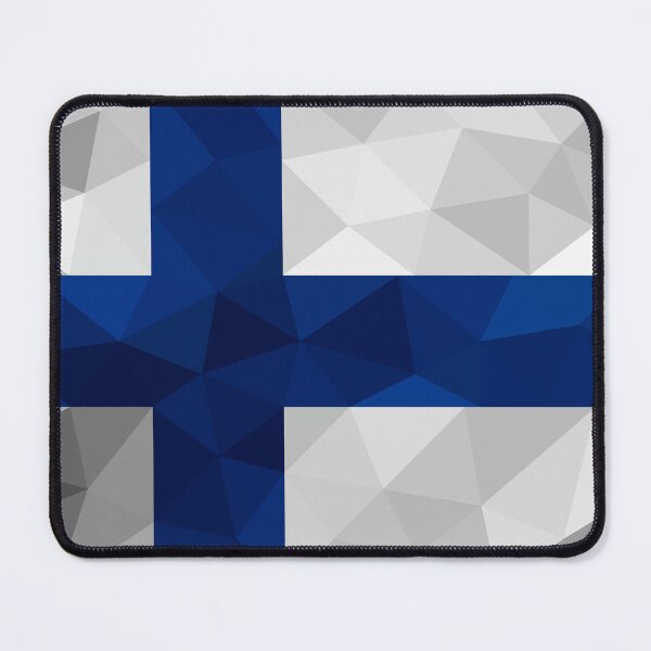 Item preview, Geometric Finland Flag Art – Nordic Cross Design designed and sold by OrangePoly.