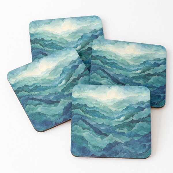 Item preview, Alien Valley with Soft Hills and a Gentle Glow designed and sold by solynneart.